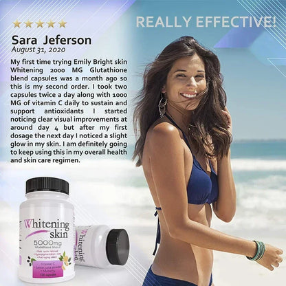 1 Set Skin Gummies Glutathione+ 5000mg Glutathione Beautifying Brightening Capsule