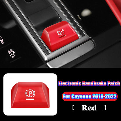 For Porsche Cayenne Panamera 971 2017 2018 2019 2020 2021 2022 Car Accessories Electronic Handbrake P Button Patch Trim Cover