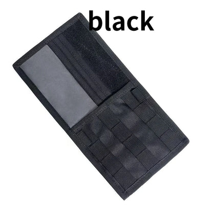 Tactical Car Sun Visor Organizer, Molle Webbing Storage Pouch, Multi-Pocket Auto Interior Holder for Cards Pens Tools