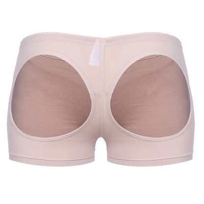 Women's Hollow Sexy Panties Butt Lifter Shapewear Tummy Control Bigger Butt Shaper Sexy Ass Briefs Underwear Nude Black S-3XL