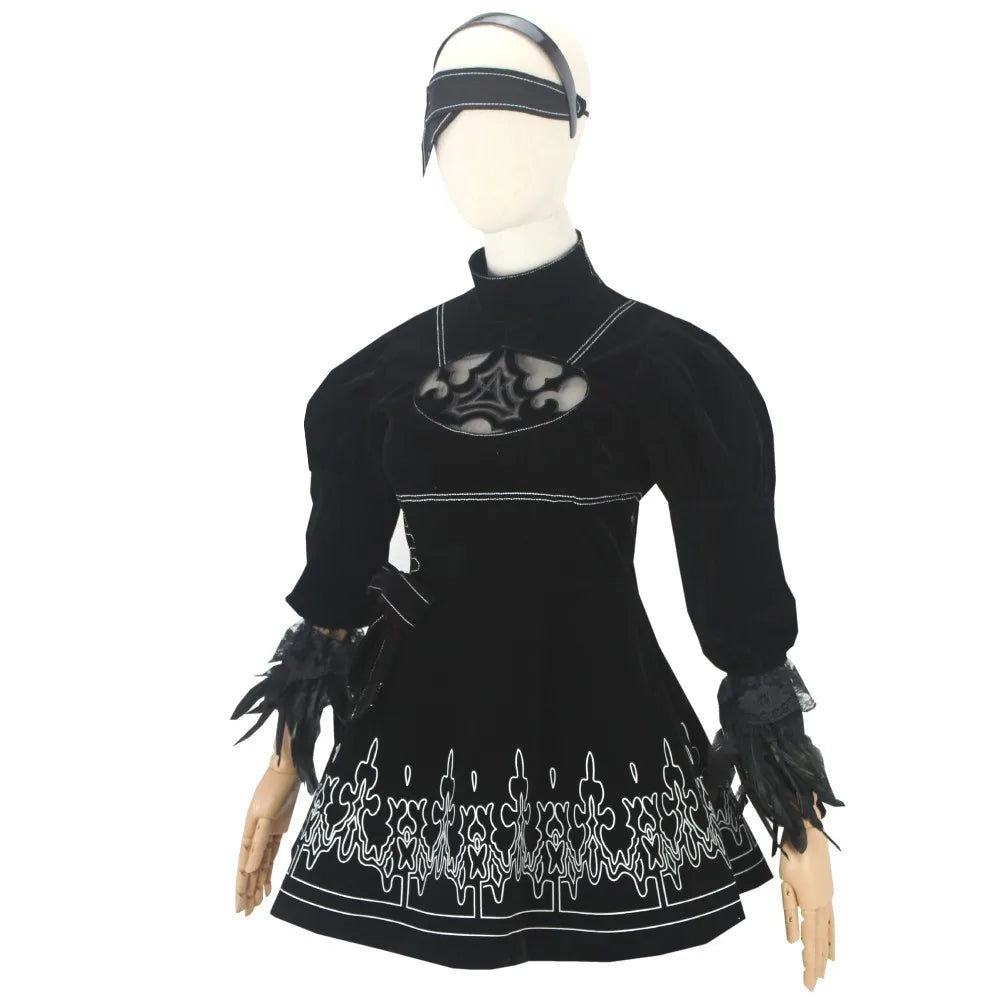 Anime Nier Automata Cosplay Costume Yorha 2B sexy Outfit Games Suit Women Role Play Costumes Girls Halloween Party Fancy Dress