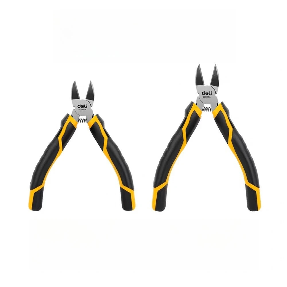 Deli Diagonal Pliers CR-V Plastic Pliers 5 / 6 inch Jewelry Wire and Cable Cutter Cutting Side Scissors Tools Electrical Tools