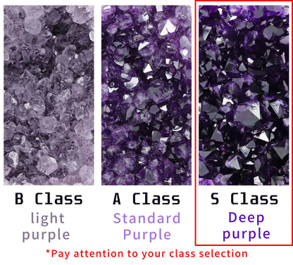 Natural Amethyst Geode Purple Crystal Quartz Cluster Dream Energy Healing Thunder Egg Wholesale Home Decoration
