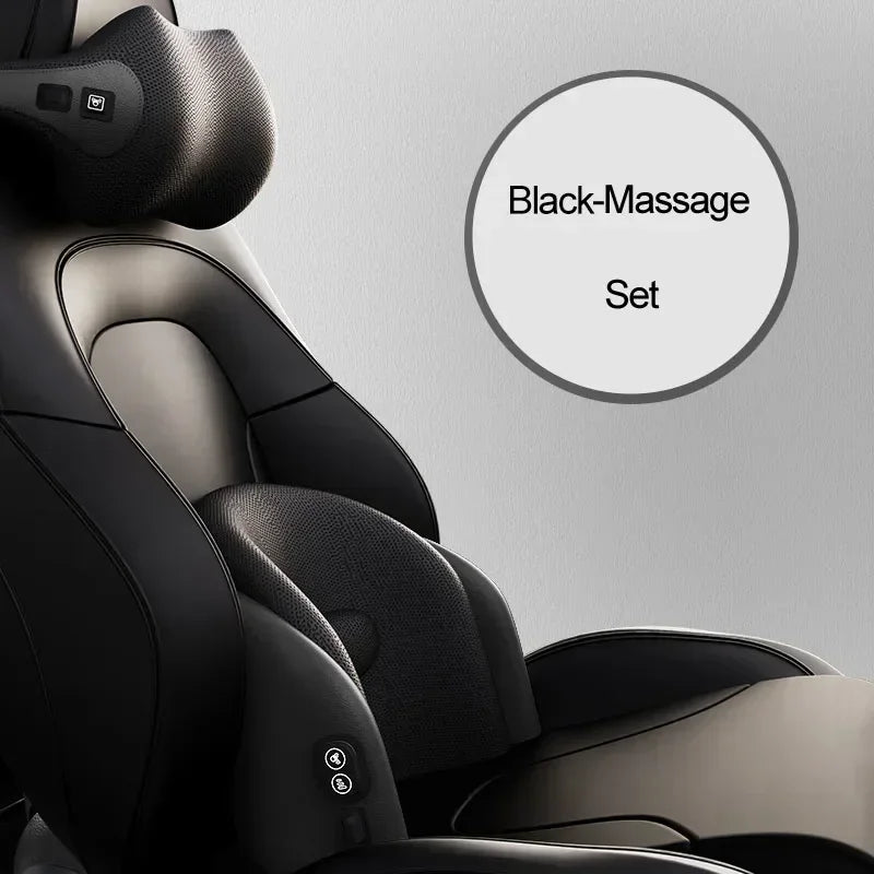 NEW Car Neck Cushion Lumbar Support Electric Men Massage Neck Car Neck Pillow Outdoor Car Accessories Home Car Massage Seat