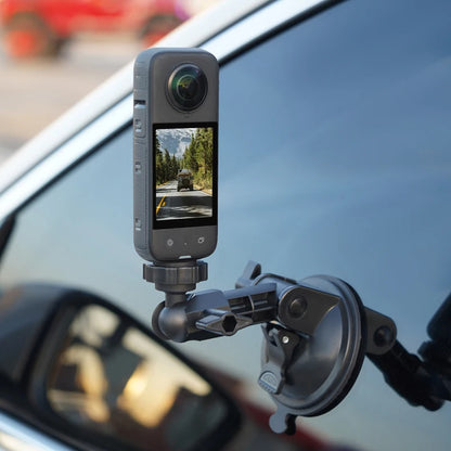 Suction Cup Mount 360 Rotation Camera Car Holder 1/4 Screw for Go Pro DJI Action 6 4 5 Pro NANO Insta 360 X6 X5 X4 Phone Hold