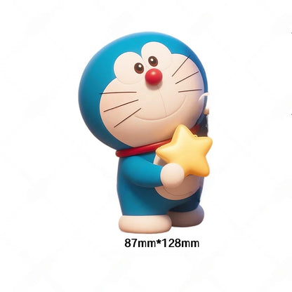 Doraemon cartoon anime car side and rear window glass sticker decoration,electric motorcycle body scratch cover creative sticker