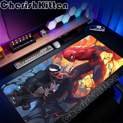 Large Game Console Mousepad Waterproof Mouse Pad Keyboard Computer Laptop Pad office Accessories XXL Marvel Venom Art Desk Mat