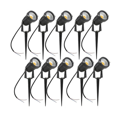 5W 10W 15W Outdoor Waterprof IP65 220V110V12V24V Spike Garden Path Green Spotlights Landscape Garden Warm White LED Lawn Lamp