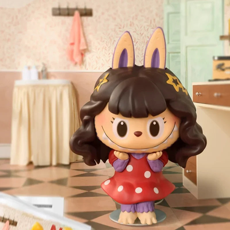 POPMART LABUBU THE MONSTERS HAIR SALON Series Blind Box Anime Action Figure Guess Bag Ornament Figurines Desktop Dolls Model