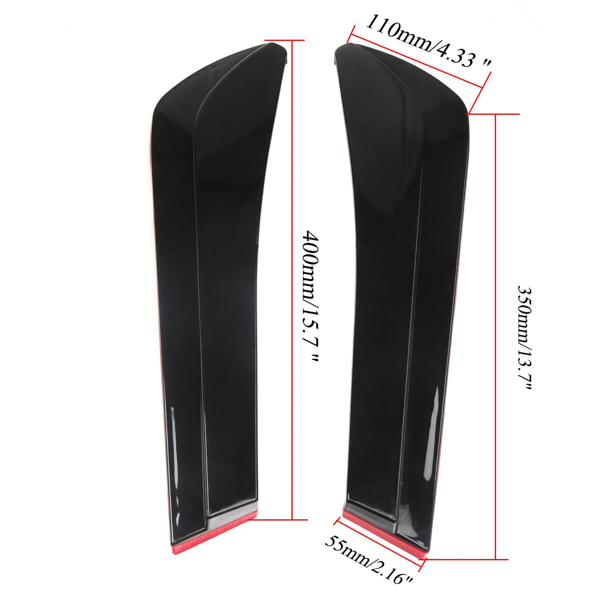 Universal Rear Bumper Splitter Diffuser Spoiler Kit Canard Diffuser Protector Car Exterior Decorations Body Styling Accessories