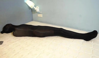 UNISEX Oil Shiny Full Body Stockings Mummy Bondage Sleeping Bag Pullover One-Piece All-Inclusive Tight for Special Occasions