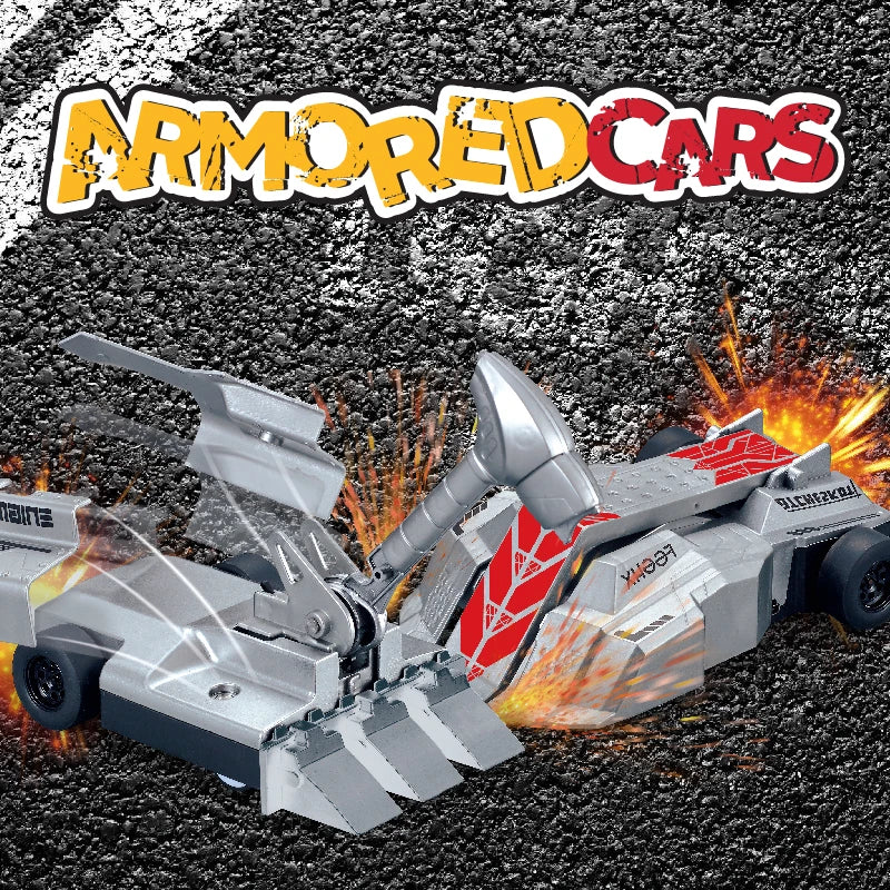 2.4G Double Combat Remote Control Armored Car Bumper Car Remote Control Gladiator Battle Toy Car Parent-child Halloween Gift