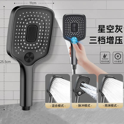 New 30CM Large Panel High Pressure Rainfall Shower Head Ceiling Mounted Self-cleaning Descaling Showerhead Bathroom Top Sprayer