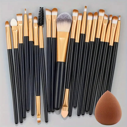Makeup Brush Set 20Pcs Kit Soft Fluffy Eye Shadow Brushes Cosmetic Foundation Powder Highlighter Blending Beauty Tool Beginners