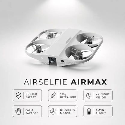 New Airmax Mini Drone Night Vision 4K HD Camera 2.8"Remote Control Thinest Follow RTH  7.4V Power Aircraft