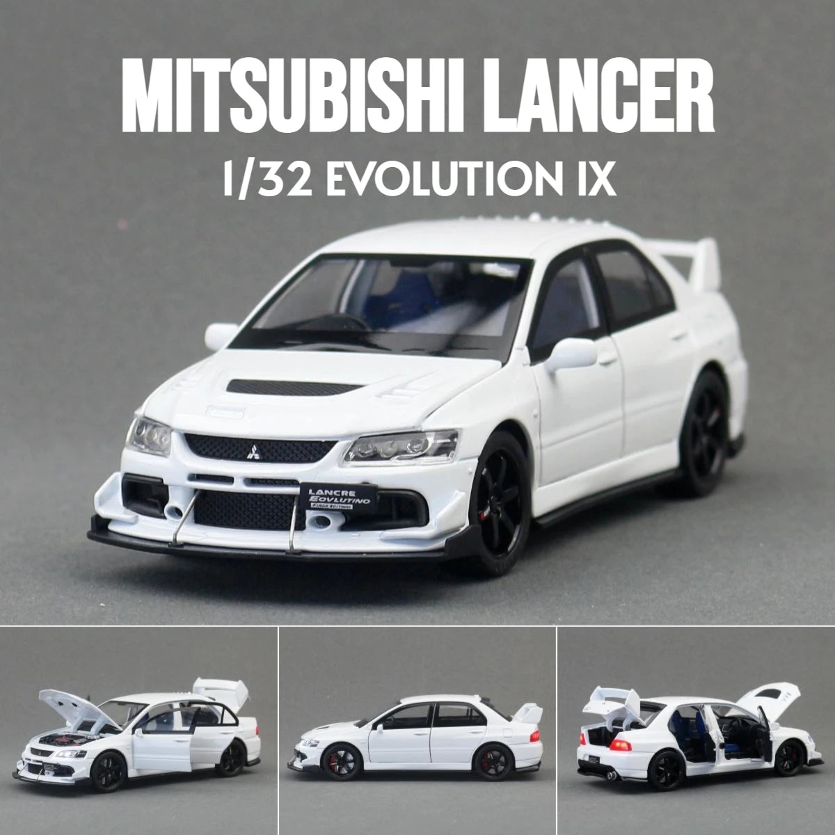 1/32 Mitsubishi Lancer EVO Final Edition JDM Racing Toy Car Model Diecast Metal Miniature Collection Gift For Children Boys