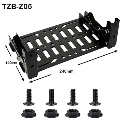 Universal Motorcycle Foldable Molle Side Panel For BMW Honda Yamaha KTM ADV Aluminum Luggage Box Storage Rack