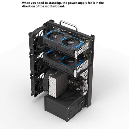DIY Chassis X79 X99 Computer Case ATX Open Motherboard Holder ATX/-ATX/ITX Open Chassis PC Frame Chassis with Fine Mesh Steel