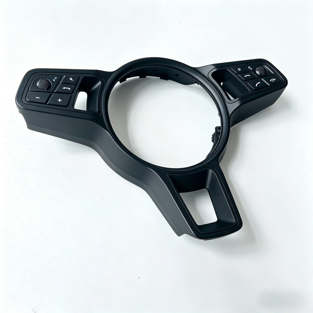 Black Decorative Frame for the Car Steering Wheel in GT Style with Blackening Effect for Macan Panamer Cayenne 9P1419732 5Q0