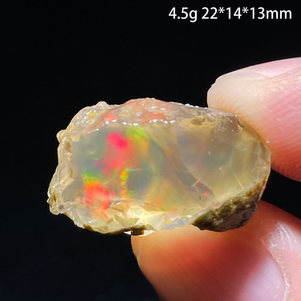 Natural Rare Colorful Ethiopia Opal (Need In Water) Gem Mineral Healing Quartz Crystals Gemstone Shooting Under Lighting
