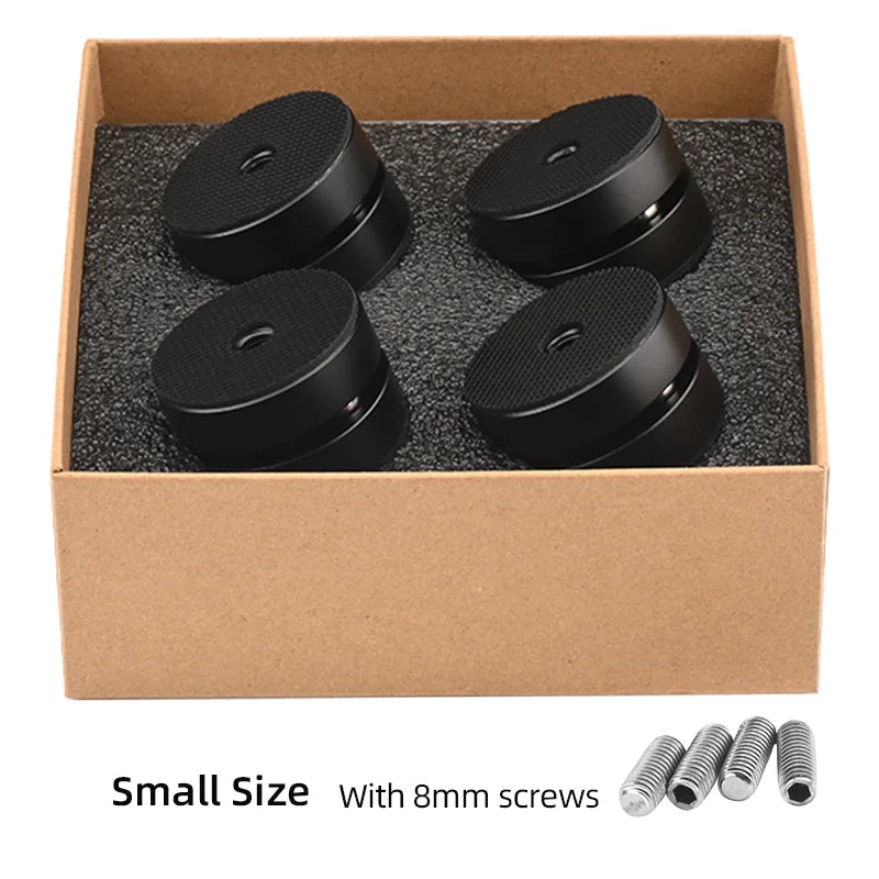 4PCS HiFi Speaker Shock Absorption Feet Spike Aluminum Alloy Steel Ball Anti-shock Absorber Foot Pad Stand Feet Holder