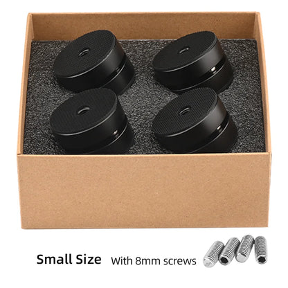 4PCS HiFi Speaker Shock Absorption Feet Spike Aluminum Alloy Steel Ball Anti-shock Absorber Foot Pad Stand Feet Holder