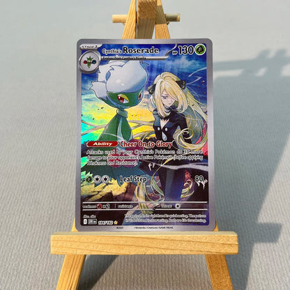 DRI PTCG4-001 Tcg proxy PKM Cards Misty's Psyduck Cynthia's Garchomp Rare Collection Battle Toys Gifts for Hobbies home play