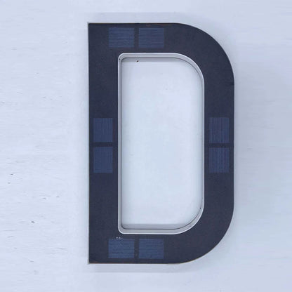 LED Solar House Number Light Waterproof Address Plate with Light Sensor for Home Entrance Yard Wall Outdoor Decoration
