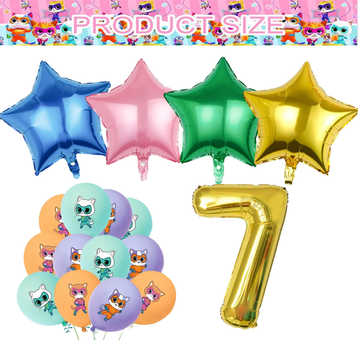Superkittie Birthday Party Decoration Tableware Tablecloth Plate Cup Napkin Balloon Cake Decor superkitties Party Favors Supply