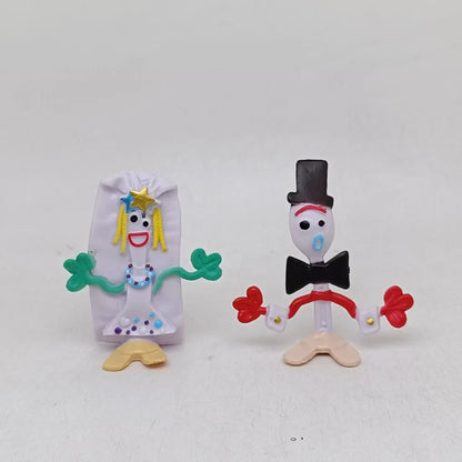 10Pcs/Set Movie Toy Story Figures Woody Buzz Lightyear Forky Lilypad Smarty Pants Action Figure Model Toys For Christmas Gift