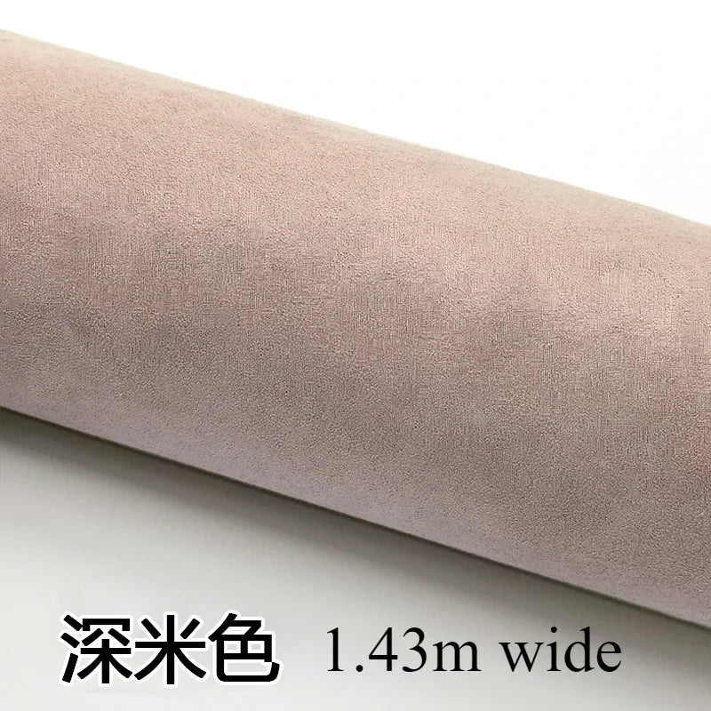 Self-adhesive Suede Fabric Thickened Elastic By Half A Meter for Car Decoration Gift Box Package Diy Sewing Cloth Wearable Black