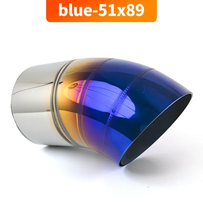 Universal 51mm 63mm Exhaust Muffler Tip Stainless Steel Welded Tailpipe Muffler Nozzle 2 Inch 2.5 Inch Exhaust Car Accessories