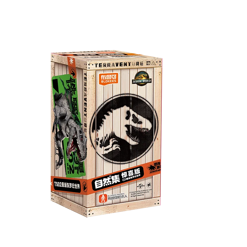BLOKEES Jurassic World Jurassic Park Dinosaurs TERRAVENTURE Blind Box Toys Assembled Model Action Figure Collect Toys