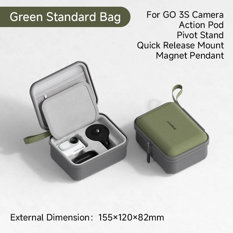 Hagibis Carrying Case for Insta360 GO 3S/GO 3 Portable Storage Bag Hard Shell for Insta360 GO 3S/GO 3 Action Camera Accessories