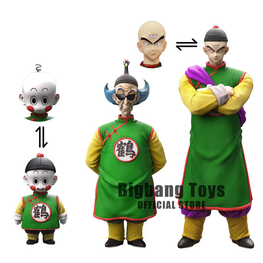 Dragon Ball Z Anime Figure Double headed School Tien Shinhan Chiaotzu Figures PVC Statue Collectible Model Toys Gifts