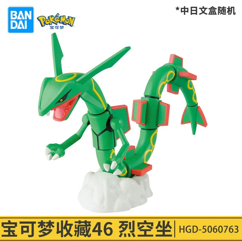 Original Pokemon Figure Rayquaza Ho-Oh Lugia Lunala Garchomp Gyarados Action Model Collectible DIY Assemble Ornaments