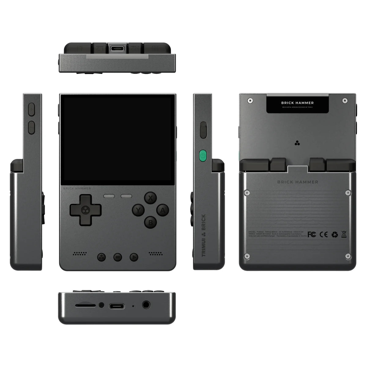 Metal Body Trimui Brick Hammer Console - 3.2" Ultra-Clear IPS Screen 3000mAh Open Source Handheld Retro Game Machine best Gift