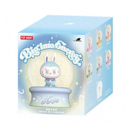 Original Pop Mart The Monsters Labubu V3 Big Into Energy Series Crystal Ball Blind Box Mystery Box Ornaments Girl Birthday Gifts