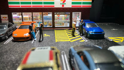 Painted Miniatures 1/64 Paul Walker Gal Gadot Vin Diesel Mini Scene Props Doll Figures Model Cars Vehicles Cars Toys Gift