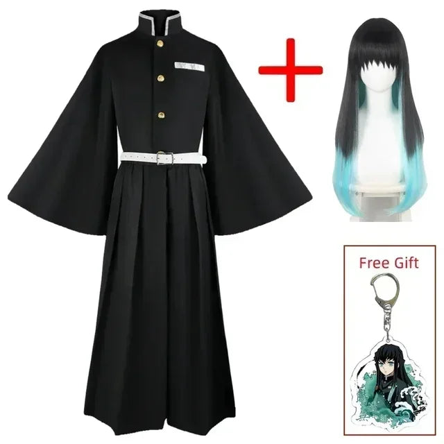 Aime Tokitou Muichirou Cosplay Costume Cosplay  Kisatsutai Uniform Wig Halloween Costume for Woman