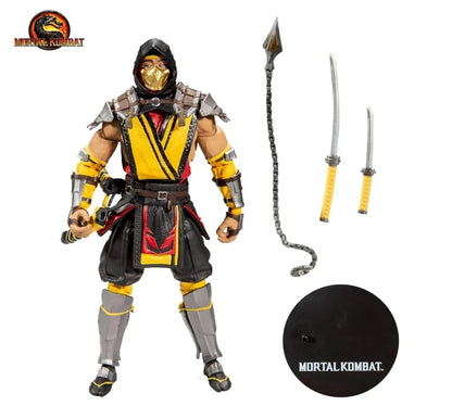 Original Mortal Kombat Sub Zero Scorpion 7" Articulated Action Figure Toys 17cm