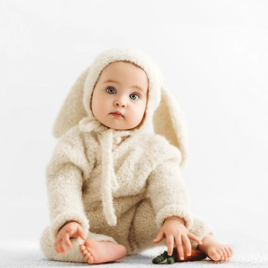 0-12 Months Baby Bunny  Rabbit Outfit Newborn Photography Props  Jumpers Baby Photo Shoot Clothing