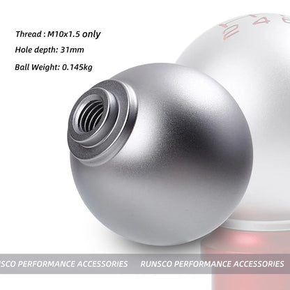 New Gear Shift Knob 5/6 Speed Matte Ball Shape for Honda Civic FD2 FN2 EP3 TYPE R DC2 DC5 Fit City Shifter Knob M10x1.5