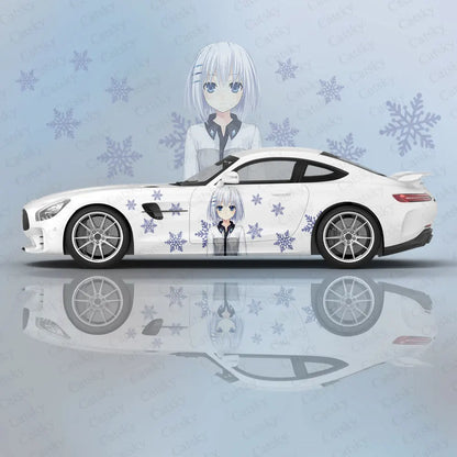 Tobiichi Origami Anime Girl Sexy Car Body Stickers Itasha Vinyl Car Side Decal Sticker Car Sticker Automotive Decor Film
