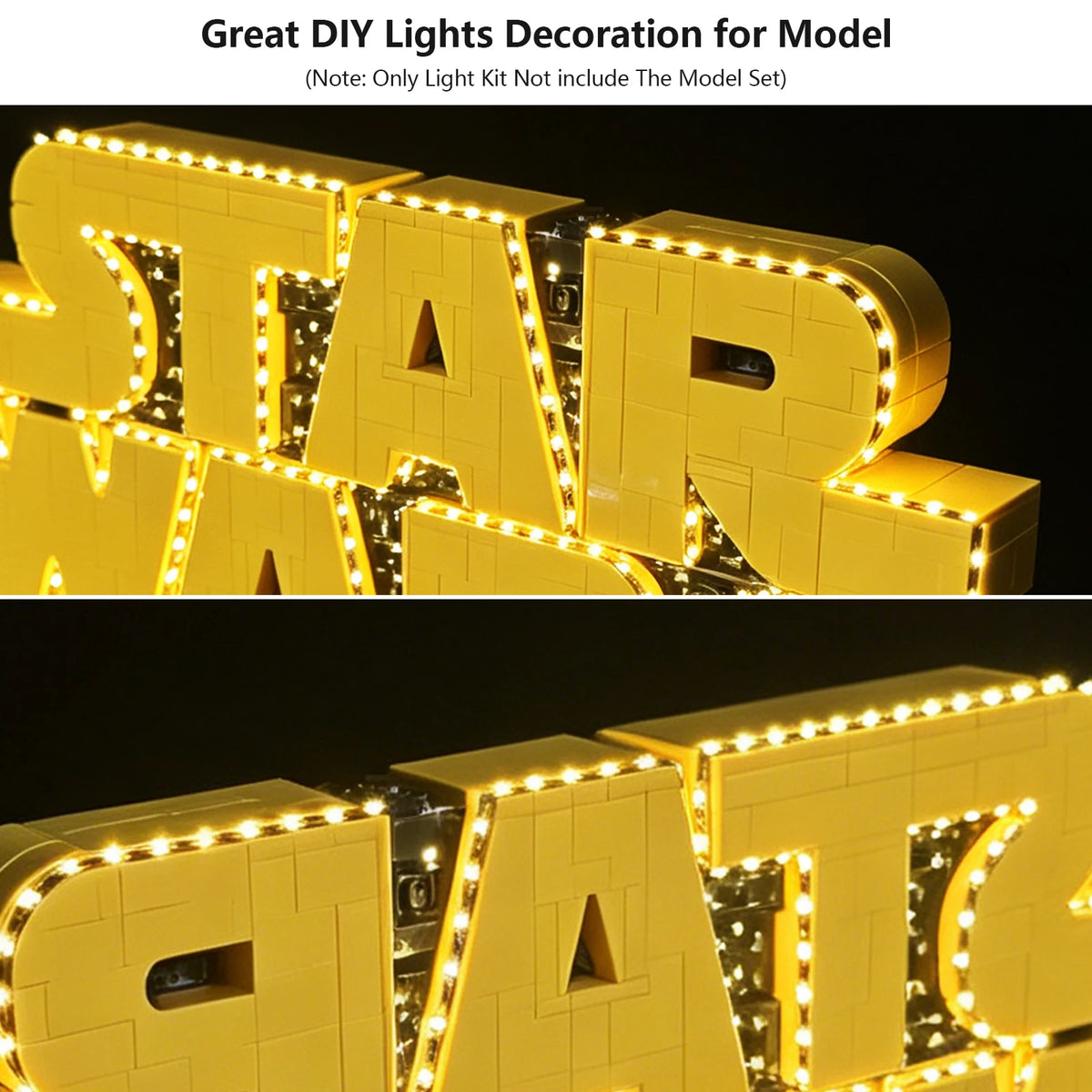 LYBMTWF LED Lighting Kit Compatible with Lego 75407 Star Wars Logo  (NOT Include The Model Bricks)