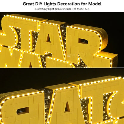 LYBMTWF LED Lighting Kit Compatible with Lego 75407 Star Wars Logo  (NOT Include The Model Bricks)