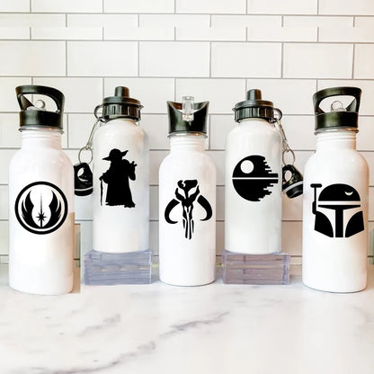 Space Wars Symbol Vinyl Decals Galactic Door Window Decor Removable Stickers Kids Boy Birthday Party Favors Glass Cups Sticker