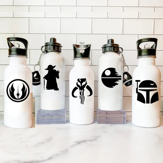Space Wars Symbol Vinyl Decals Galactic Door Window Decor Removable Stickers Kids Boy Birthday Party Favors Glass Cups Sticker