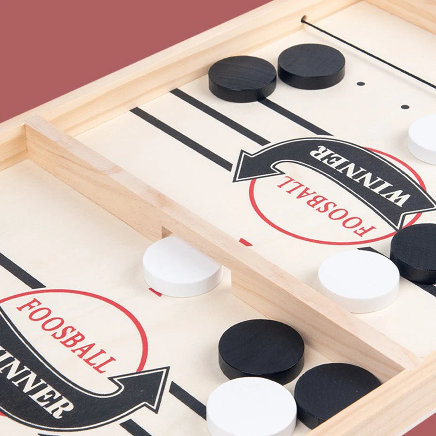 1PC Wooden Bouncing Chess Interactive Chess Bouncing Chess Bouncing Marbles Table Hockey Bouncing Table Soccer Game