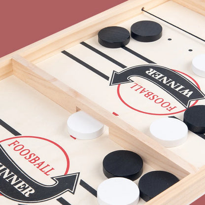 1PC Wooden Bouncing Chess Interactive Chess Bouncing Chess Bouncing Marbles Table Hockey Bouncing Table Soccer Game